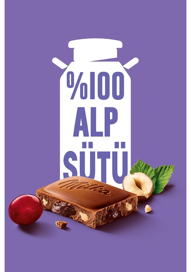 Milka Üzümlü Fındıklı Tablet Çikolata 5 x 80 G