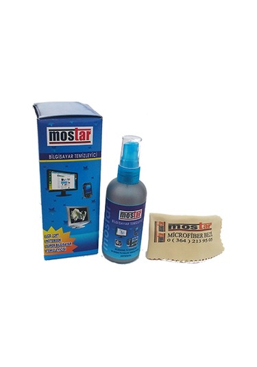 Mostar Bilgisayar Antistatik Temizleyici Sprey + Microfiber Temiz
