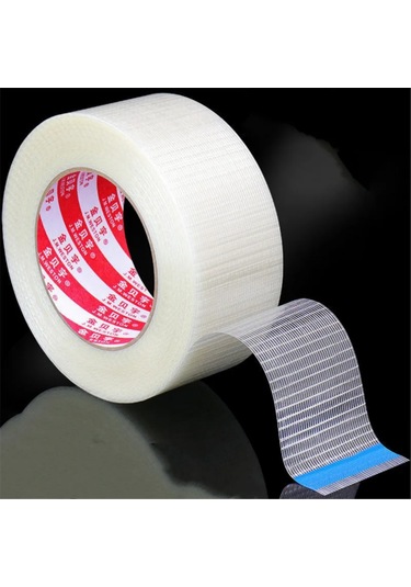 Reedark Dayanıklı Cam Elyaf Bant - Güçlü Paketleme Bandı 50mmx50m Isıya, Yırtılmaya Dayanıklı