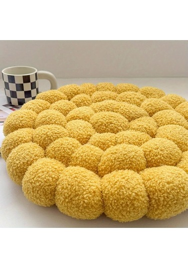 Elmpaly Bej Renginde 5 Renk Seçenekli Yıkanabilir Karahindiba Dekoratif Yastık Bej