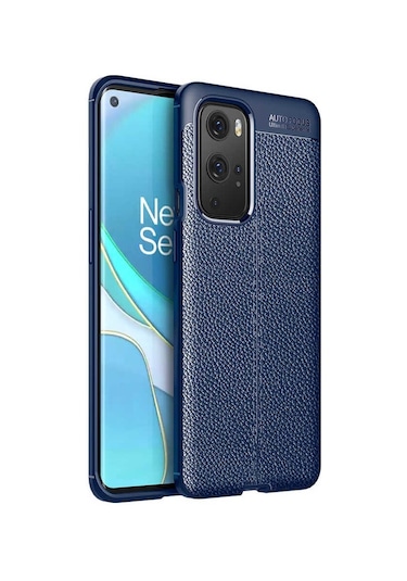 One Plus 9 Pro Kılıf Deri Görünümlü Renk Atmayan Dayanaklı Silikon Kapak Niss