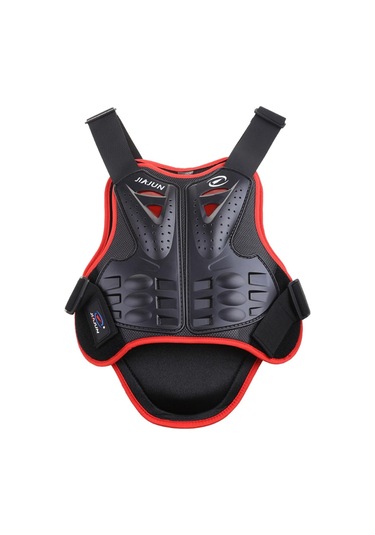 Suntek Dirtbike Red M Için Motosiklet Koruma Yeleği Omurga