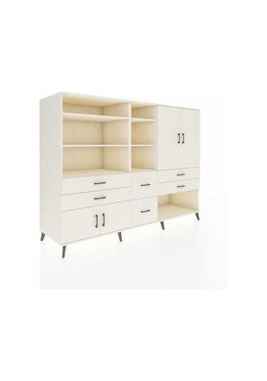 Kronos Dolap 10 Raflı 6 Çekmeceli 4 Kapaklı 220x59x163 Aytaşı-ayt Aytaşı-aytaşı