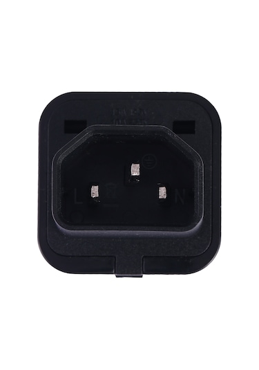 Taşınabilir Evrensel Soket - C14 Erkek Fiş Ups Pdu Apc Bilgisayar Sunucusu Güç Adaptörü Seyahat Şarj Cihazı Siyah