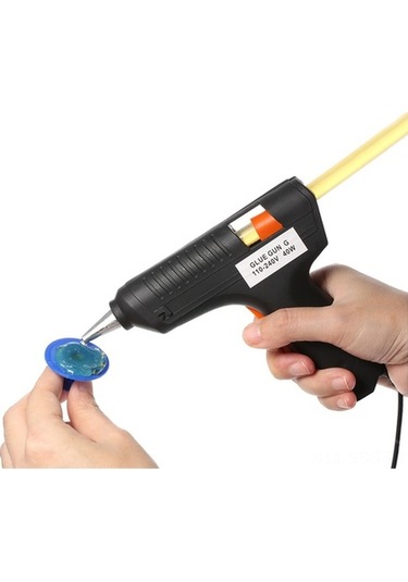 Pazly 40w Boyasız Tutkal Tabancası Seti - 5 Adet Çukur Onarım Çubuğu - Kullanışlı Ve Güçlü Yapıştırıcı Aleti