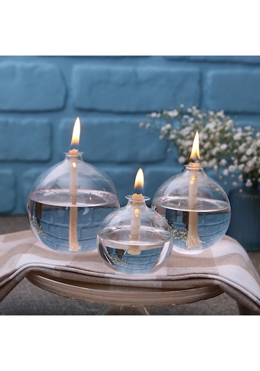 400 Ml Kandil Yağı 5 Renk Kokusuz Dumansız Gaz Lambası Yakıtı