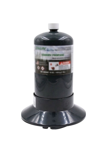 Pazly Siyah Propan Gaz Kartuşu Sabit Braketi, Açık Hava Plastik Silindir Destek Siyah