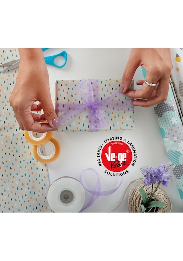 Vege 12x10 Mt Selefon Bant Cellulose Tape 3 Adet