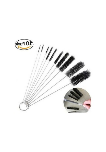 Flybuy Temizleme Fırçası 10 Parça Naylon Şerit Paslanmaz Çelik Ev Kullanımı