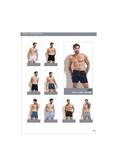 Erdem Erkek Penye Boxer 1400 KARIŞIK