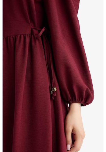 Defacto Regular Fit Bisiklet Yaka Aerobin Uzun Kollu Maxi Elbise E5261ax25aubr115 Bordo Defacto Regular Fit Bisiklet Yaka Aerobin Uzun Kollu Maxi Elbise E5261ax25aubr115 Bordo