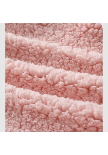 Yaozixa Bebek Kışlık Kalın Sherpa Ayırılmış Bacaklı Uyku Çantası, Çift Ritsme Ve Kapaklı, Pembe Pembe