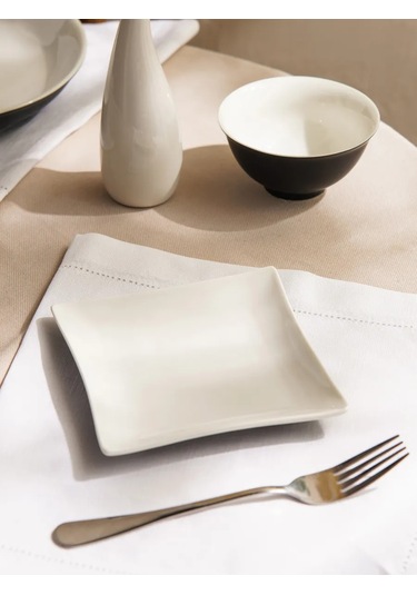Magistro 2 Kişilik 15x15 Cm Tatlı Tabakları Takımı 242991428 Beyaz
