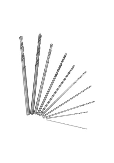 Moveevo Mini El Matkap Seti 10'lu Hss Matkap Ucu - Profesyonel Delme Aracı - Keten, Gümüş, Muz, Ambar Taşları İçin Dayanıklı Ve Hassas