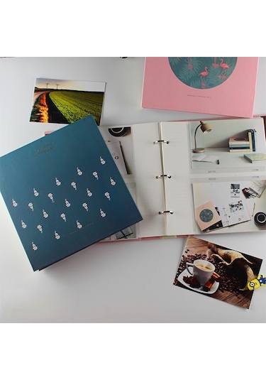 5 İnç Dıy Yaratıcılık Ekleme Tipi 3r Yıkama Demir Yüzük Aile Fotoğraf Albümü