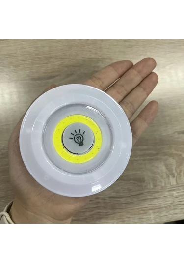 Beyaz Işık 3 Parça 6 Adet/3 Adet Akıllı Kablosuz Led Dolap Işıkları Cob Gece Lambası Uzaktan Kumanda İle - Gardırop, Mutfak Ve Daha Fazlası İçin Mükemmel