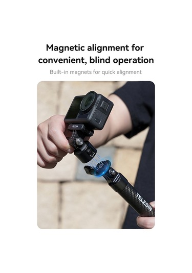 Telesın Cqm-001 Manyetik Emme Adaptörü Tripod Adaptörü Siyah
