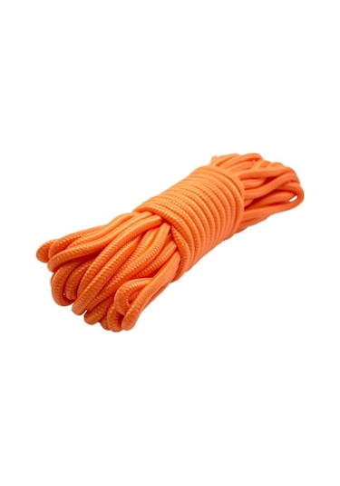 EgeÇelikHalat Renkli İskota Halat 8 Mm 10 M Neon Turuncu