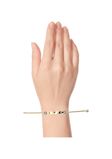 Cigold Taşlı Çocuk Bileklik 14 Ayar Altın 2.54 Gr Oa-c11403029270 Renkli Çok Renkli