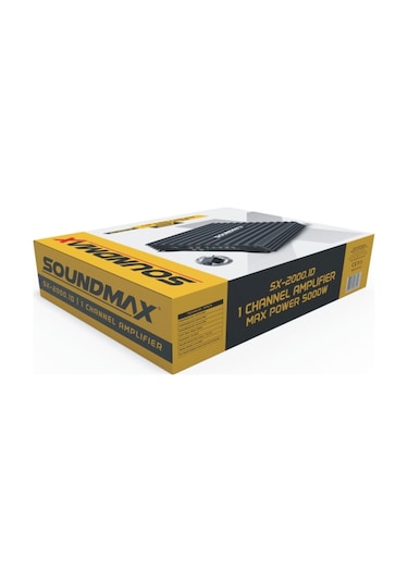 Soundmax Sx-2000.1D 5000W-Rms 2000W Mono Anfi Bass Kumandalı
