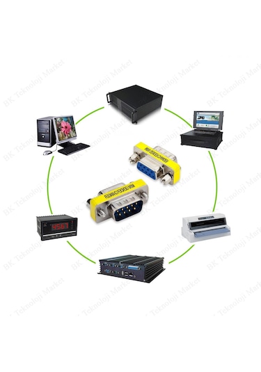 9 Pin Rs232 Db9 Pin Erkek-dişi Seri Kablo Cinsiyet Değiştirici