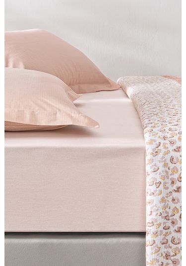 Puffy Perula Tek Kişilik Pike Takımı - Pudra