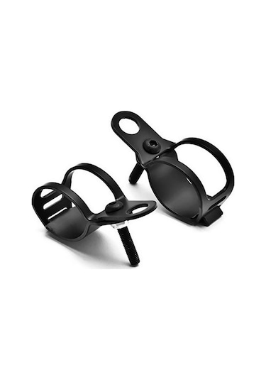 Suntek Motosiklet Dönüş Sinyalleri Çatal Kelepçeleri Montaj Lambası Tutucu Lamba Braketi  Siyah