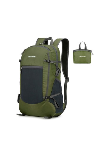 Teltree Hafif Katlanabilir Su Geçirmez Sırt Çantası - Erkek Ve Kadınlar İçin Seyahat, Kamp Ve Bisiklet Kullanımı İdeal Yeşil