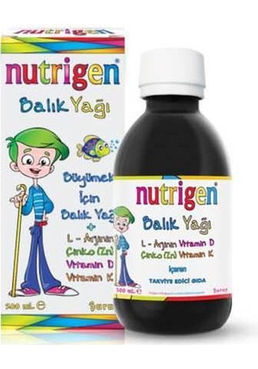 Nutrigen Balık Yağı Şurup 200 Ml Portakal
