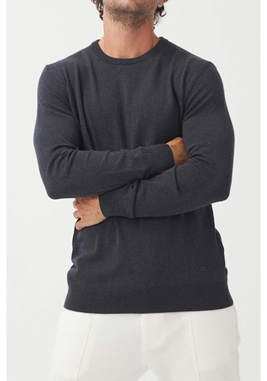 Brango 21009-22k Erkek Triko Kazak 22K21009-R0106 Antrasit