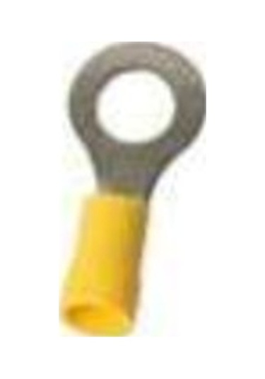 Izoleli Kablo Papucu Sarı M4 (25 Adet)