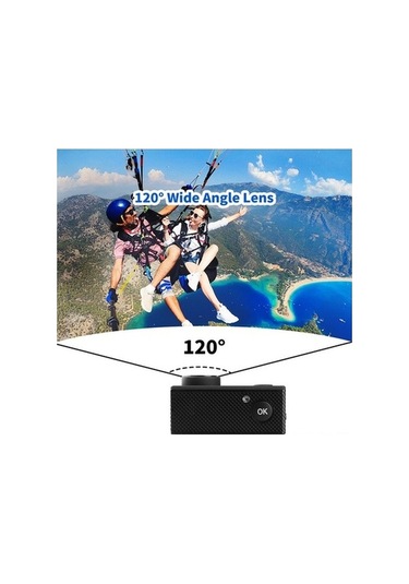 Ulzyvf 12mp Su Geçirmez Spor Kamera 30m 1080p Hd Geniş Açı Aksiyon Kamera Siyah Siyah