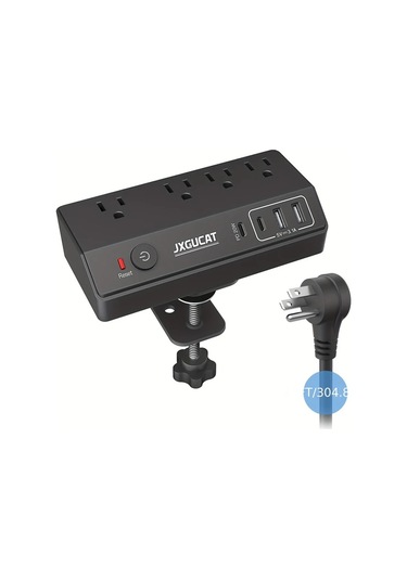 Xuweiwei Pd 20w Hızlı Şarj Jxgucat 4 Çıkışlı 4 Usb Portlu Xzh Us Standard Four Hole Clip Model Black Masaüstü Priz Uzatma Kablosu