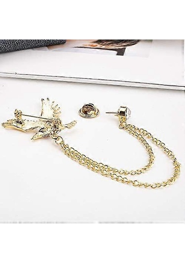 Erkek Kartal Broş Yaka Pin Rozeti Asılı Zincirler Yaka Broşları Kariyer Takım Elbise Gömlek Kravat Şapka Eşarp Erkek Arkadaş Baba Doğum Günü Gol İçin Pin Çok Renkli