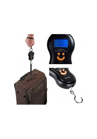 Dijital Elektronik Led Ekran El Terazisi Cep Kantarı Tartısı 5365 Çok Renkli