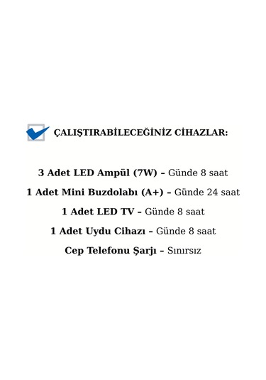 Veratech Solar Güneş Enerjisi Bahçe Evi Mini Buzdolabı Paketi