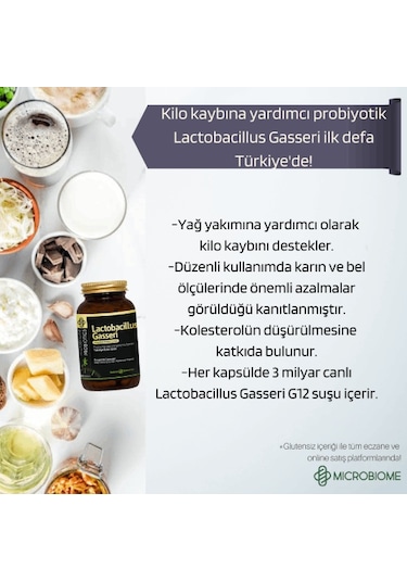 Microbiome Lactobacillus Gasseri 30 Kapsül