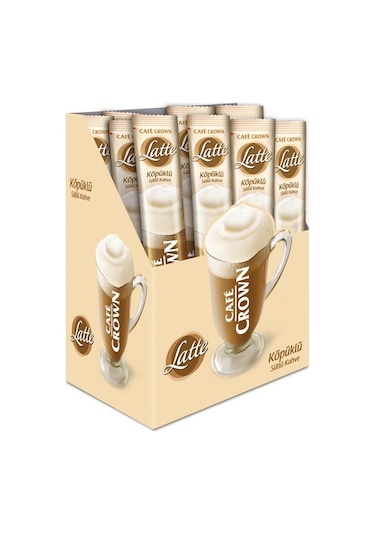 Cafe Crown Latte Sütlü Köpüklü Kahve 24 x 17 G