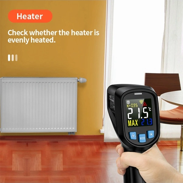 Tongxida Mestek Ir03a El Tipi Dijital Termometre -50 400 C, Emisyon Oranı Ayarlanabilir, Maks/min Alarm, Pil Hariç