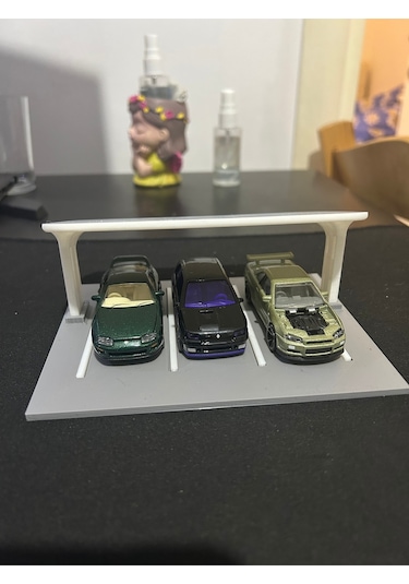 Reborn 3d 1/64 Ölçek Diorama Araba Standı Çok Renkli