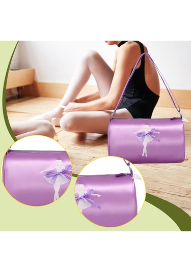 Suntek Kızlar Için Spor Çantası Tatlı Bale Dans Gösterileri Mor