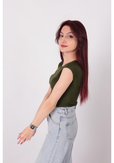 Busem S0015601 Kadın Bluz Haki