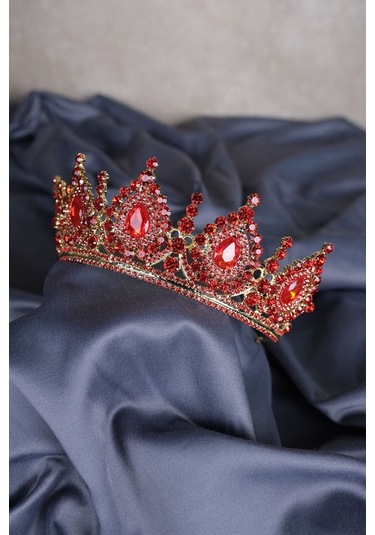 FdayAksesuar En Güzel Gelinlere Özel Ahu Damla Kristal Taşlı Gelin Kına Tacı FRDY31627