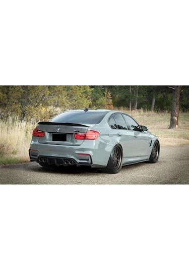 Bmw M3 2012 - 2018 F80 Vorsteiner Arka Difüzör Plastik