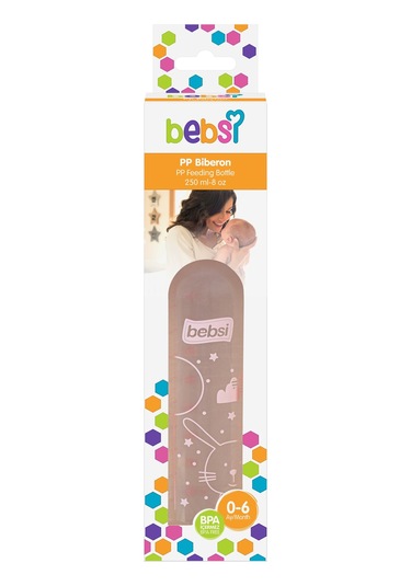 Bebsi PP Biberon 250 ml - Pembe