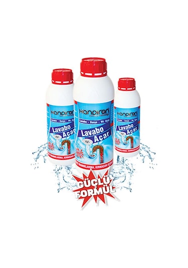 Handiron Lavabo Açıcı Banyo Gider Tıkanık Sıvı Açıcı 2000 Gr
