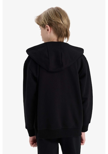 Defacto Erkek Çocuk Kapüşonlu Basic Düz Okul Fermuarlı Sweatshirt X7382a625wnbk81 Siyah Defacto Erkek Çocuk Kapüşonlu Basic Düz Okul Fermuarlı Sweatshirt X7382a625wnbk81 Siyah