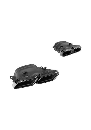 Autogp Mercedes W205 C63 Amg Egzoz Ucu Set Siyah 4 Çıkış Agp-sm-w205-c63-exc-e