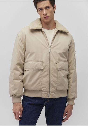 Mavi - Dik Yaka Bej Bomber Ceket 0110465-86559 Bej