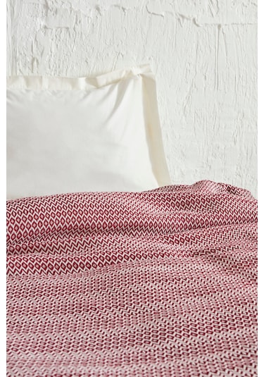 Karaca Home Levi Bordo Çift Kişilik Pike Bordo